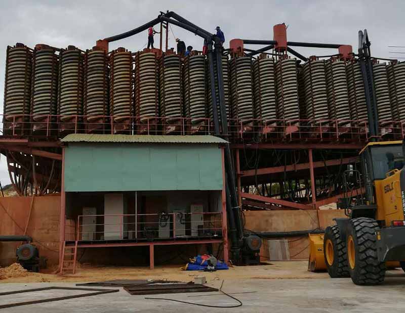 鈦鐵礦選礦現場